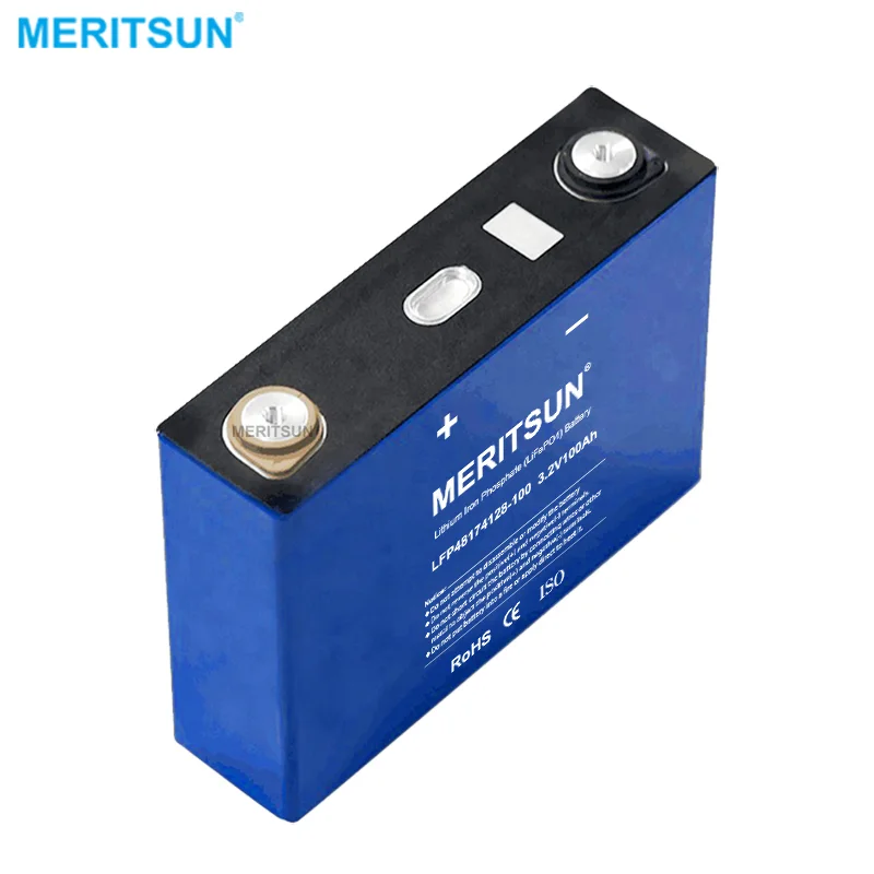 MeritSun Lithium ion Battery 3.2V 100ah battery DIY 12V 24V 48V 96V Solar System cell 1