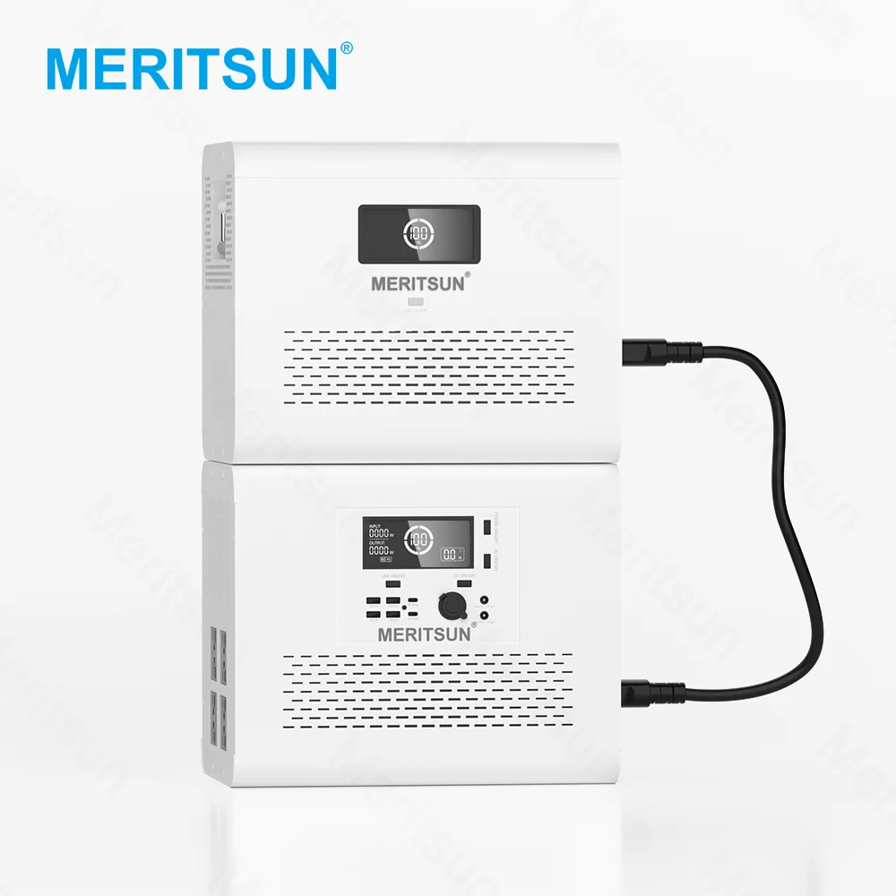 MeritSun New Design MeritSun Solar Lithium Battery 2.4kwh Fast Charging Portable Power Station 1