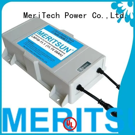 lithium ion battery for solar street light long rechargeable MERITSUN Brand 1