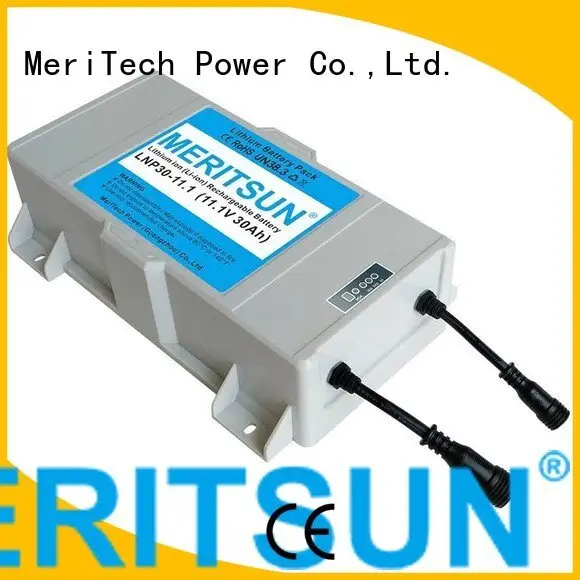 integrated long solar street light lithium battery 12v MERITSUN 1