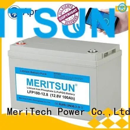 Wholesale bluetooth lifepo4 battery pack MERITSUN Brand 1
