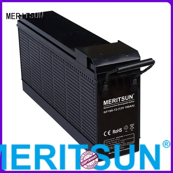MERITSUN Brand flooded vrla opzv battery manufacture 1