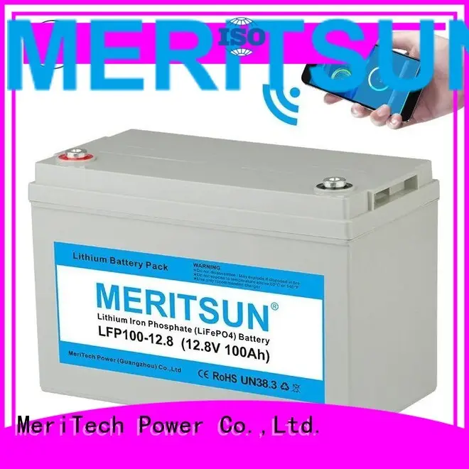 battery app lifepo4 battery polymer MERITSUN Brand company 1