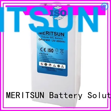 Custom flooded front opzv battery MERITSUN battery 1