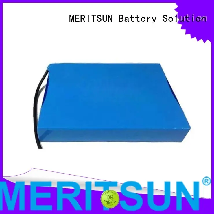 battery cycle solar street light lithium battery rechargeable one MERITSUN company 1