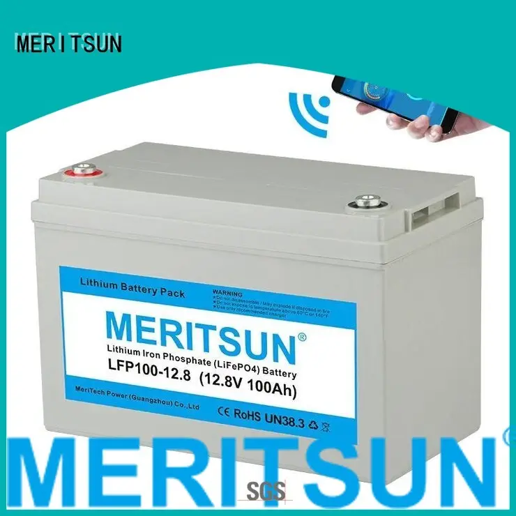 MERITSUN Brand 100ah ion 100dod lifepo4 battery price 50ah 1