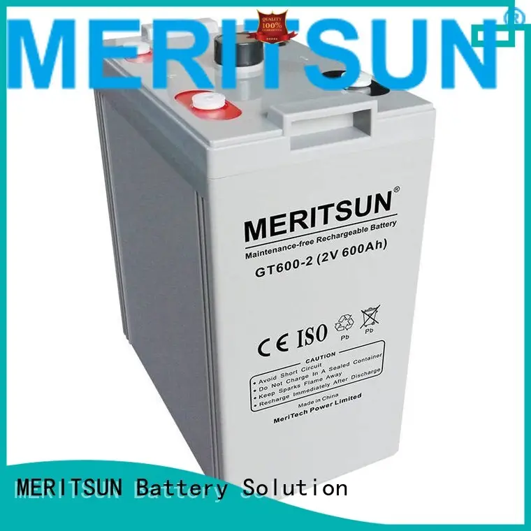 vrla gel battery tubular deep opzv battery terminal MERITSUN Brand 1