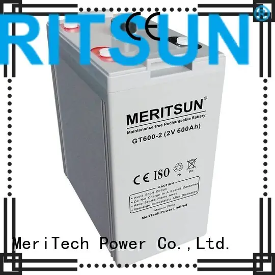 Quality MERITSUN Brand vrla gel battery front 1