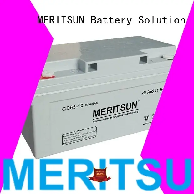 Wholesale flooded vrla gel battery MERITSUN Brand 1