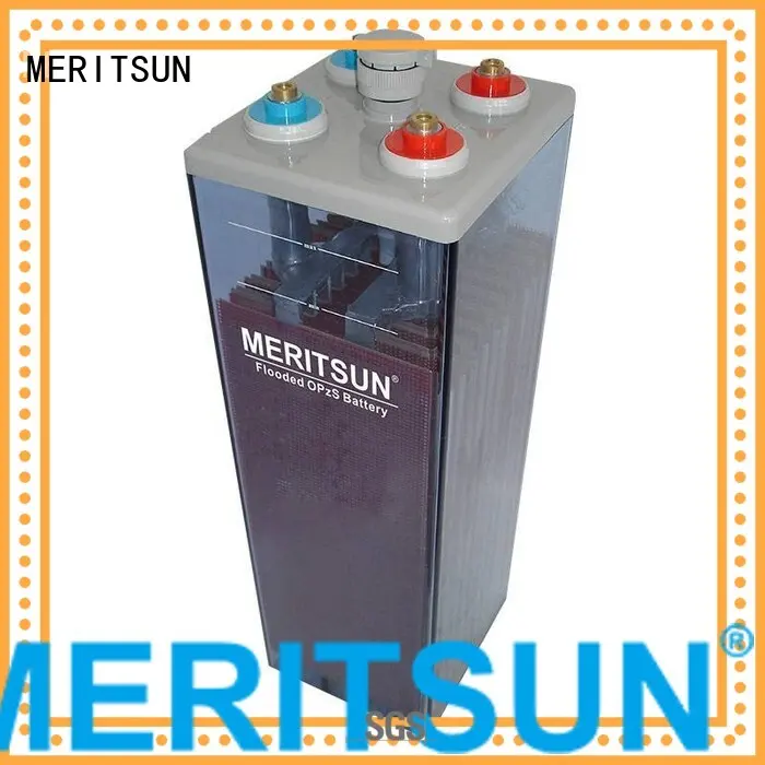 MERITSUN Brand opzs flooded tubular vrla gel battery 1
