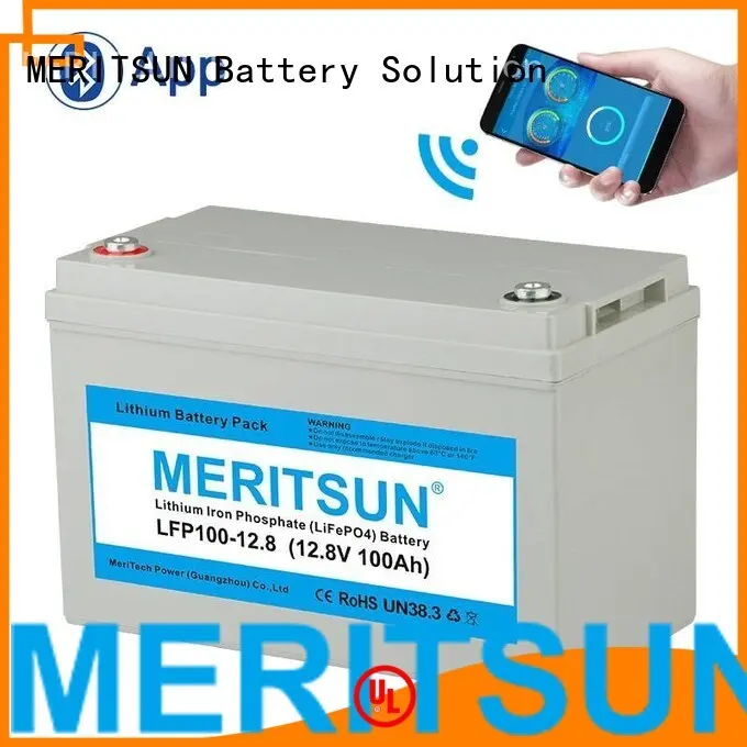 app lifepo4 battery cycle MERITSUN company 1