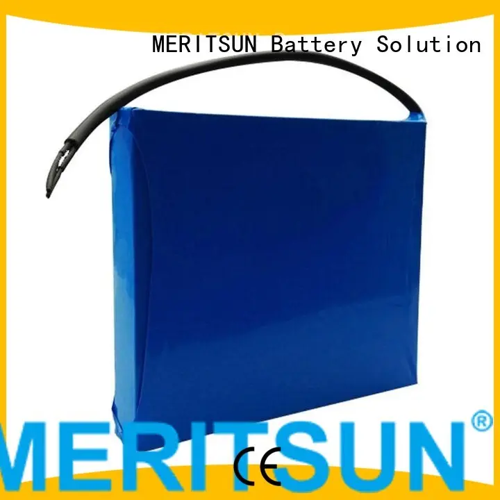 lithium ion battery for solar street light lipo lithium MERITSUN Brand solar street light lithium battery 1