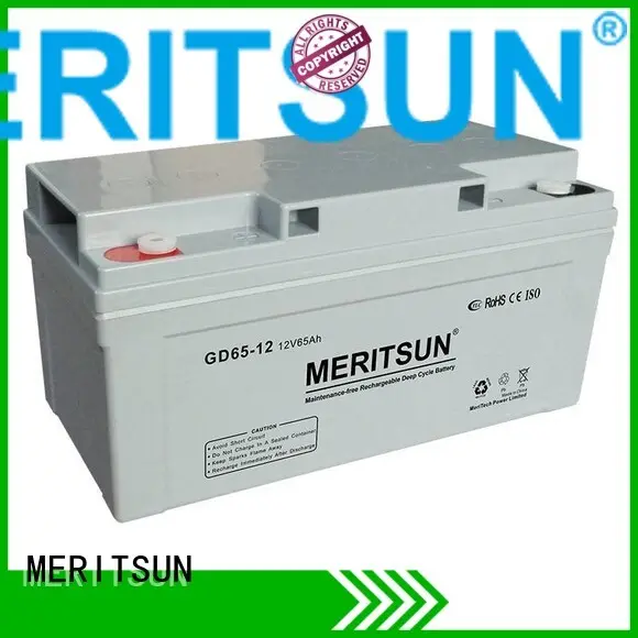 flooded deep MERITSUN Brand vrla gel battery factory 1