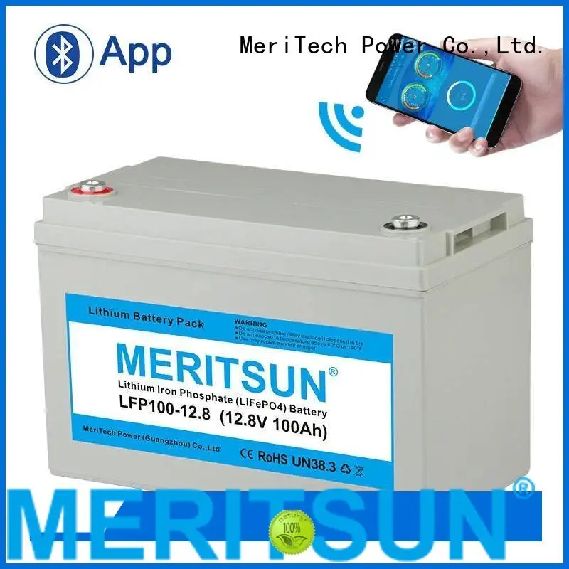MERITSUN Brand 100ah lipo 100dod lifepo4 battery price 1