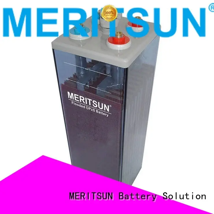 deep battery cycle MERITSUN Brand opzv battery supplier 1