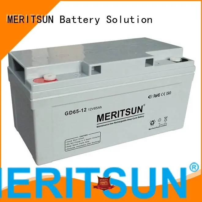 opzv vrla MERITSUN Brand vrla gel battery factory 1
