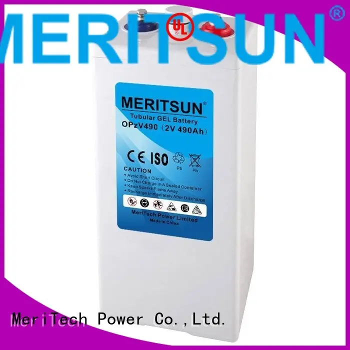 vrla tubular deep MERITSUN Brand vrla gel battery factory 1