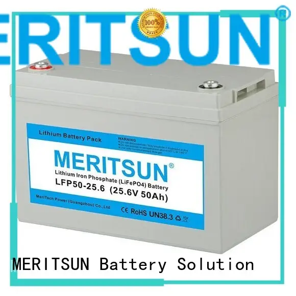 MERITSUN Brand 100dod 200ah lcd lifepo4 battery manufacture 1