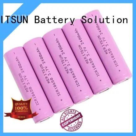 3.7 volt lithium ion battery high drain for solar MERITSUN 1