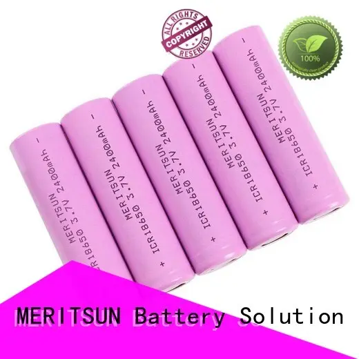 safe 3.7 volt rechargeable lithium ion battery factory direct supply for power bank MERITSUN 1