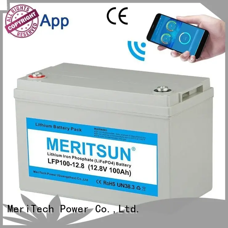 MERITSUN lightweight 12v lifepo4 lithium battery for villa 1