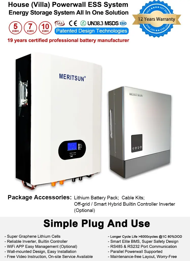 MERITSUN powerwall cost supplier for energy storage1 2