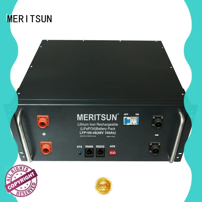 MERITSUN storage battery systems factory direct supply for base transceiver station 1