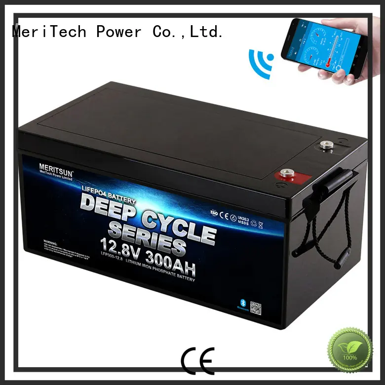 MERITSUN best bluetooth lithium battery manufacturers for solar street light 1