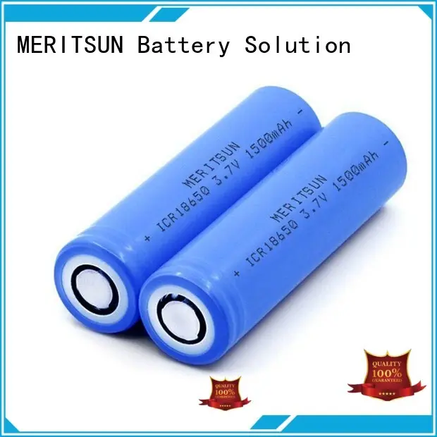 MERITSUN rechargeable 18650 li ion cells customized for power bank 1
