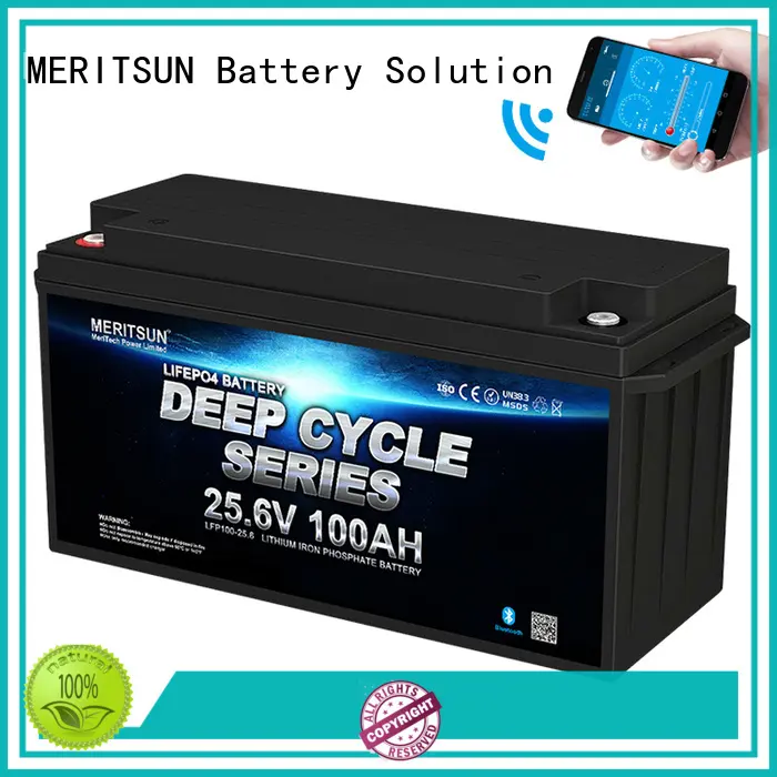 MERITSUN lithium battery with bluetooth suppliers for solar street light 1