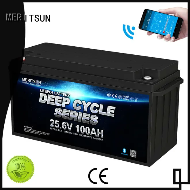 MERITSUN lithium battery with bluetooth supply for boat 1