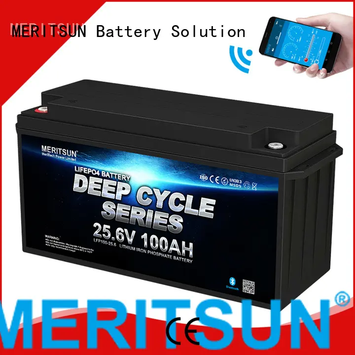 MERITSUN lithium battery with bluetooth manufacturers for solar street light 1
