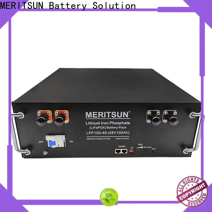 MERITSUN lifepo4 lithium storage battery with good price for commercial 1