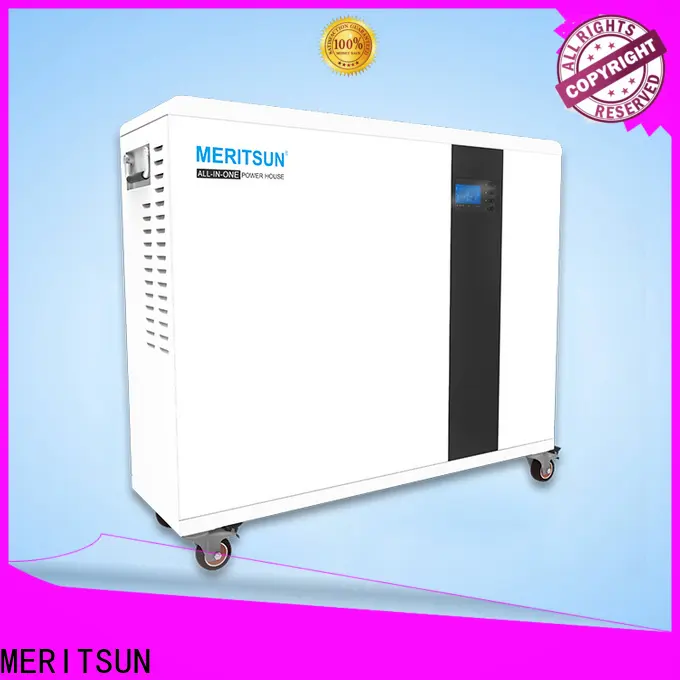 MERITSUN long cycle life house power battery factory direct supply for TV 1
