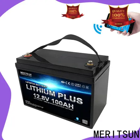 MERITSUN high-quality lithium battery with bluetooth supply for solar street light 1