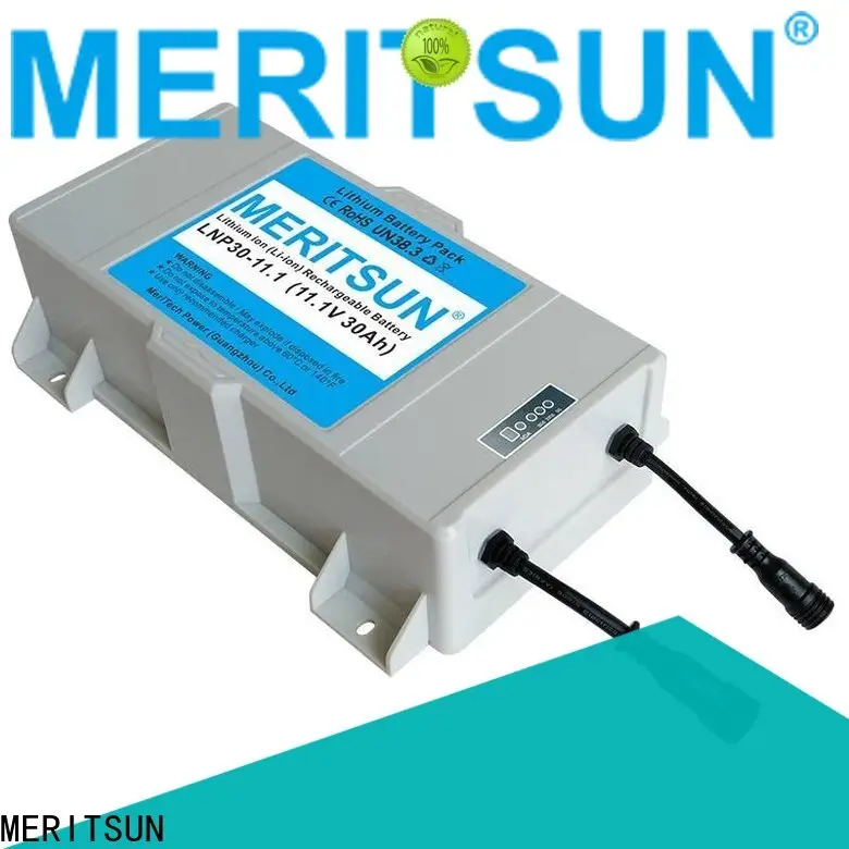 MERITSUN long cycle life solar street light lithium battery series for garden 1