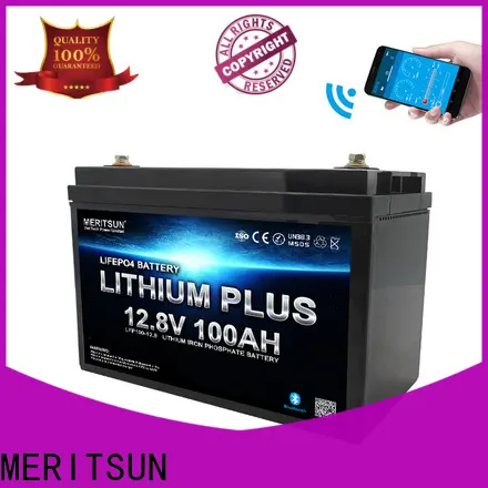 MERITSUN lithium battery with bluetooth factory for solar street light 1