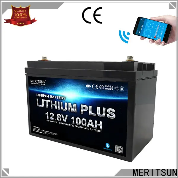 MERITSUN latest bluetooth lithium battery supply for boat 1