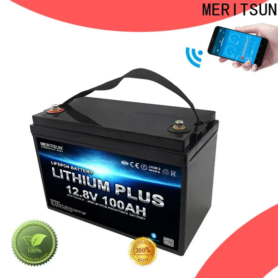 MERITSUN high-quality lithium battery with bluetooth supply for solar street light1 1