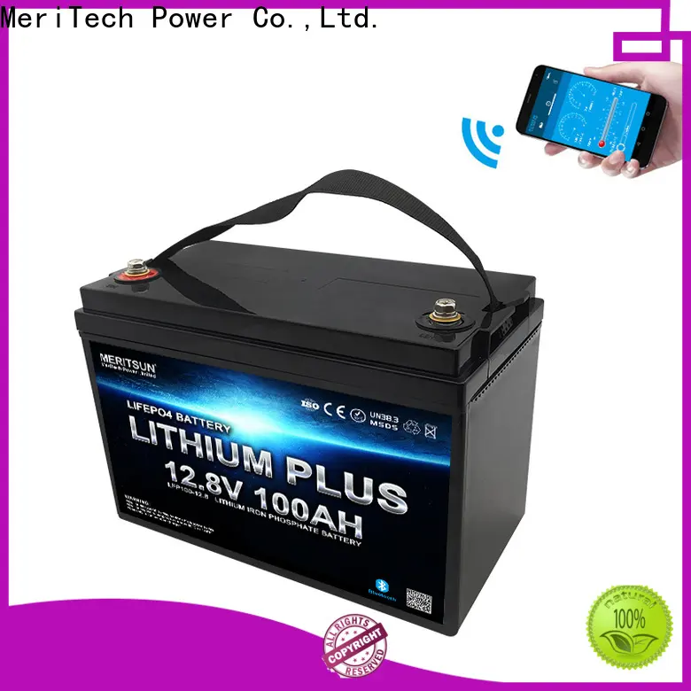 MERITSUN lithium battery with bluetooth with good price for solar street light1 1