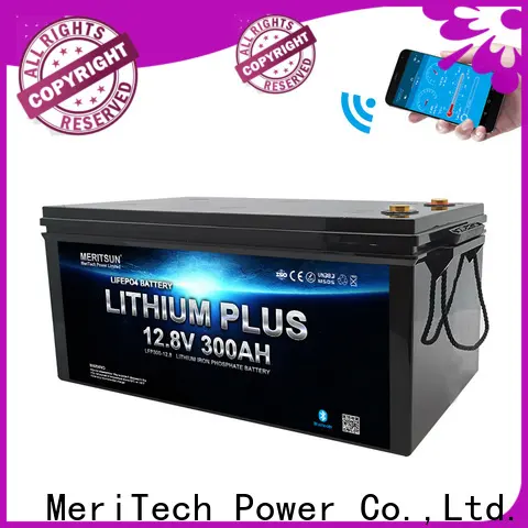 MERITSUN new bluetooth lithium battery manufacturers for solar street light 1