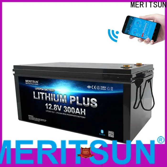 MERITSUN bluetooth lithium battery supply for boat1 1