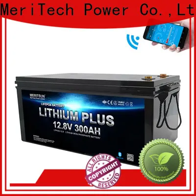 MERITSUN new bluetooth lithium battery company for solar street light 1