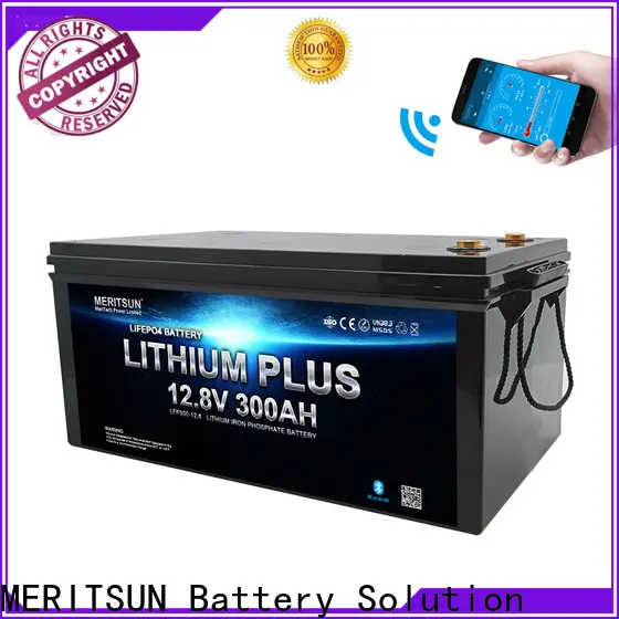 MERITSUN lithium battery with bluetooth factory for solar street light4 1