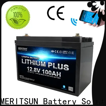 MERITSUN high-quality lithium battery with bluetooth factory for solar street light 1