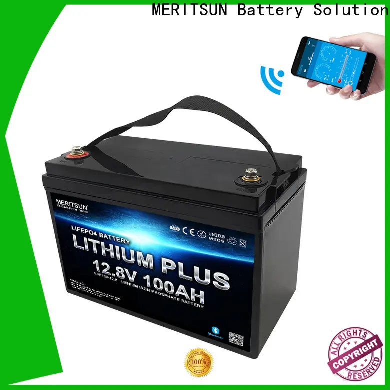 MERITSUN best bluetooth lithium battery manufacturers for solar street light2 1
