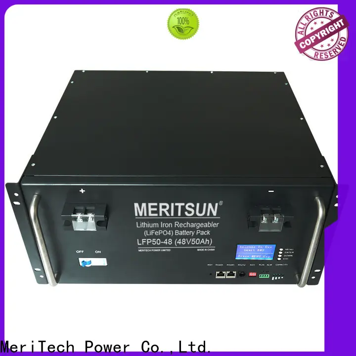 MERITSUN smart charging storage battery systems factory direct supply for base transceiver station 1