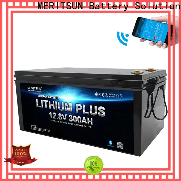 MERITSUN top bluetooth lithium battery supply for solar street light 1