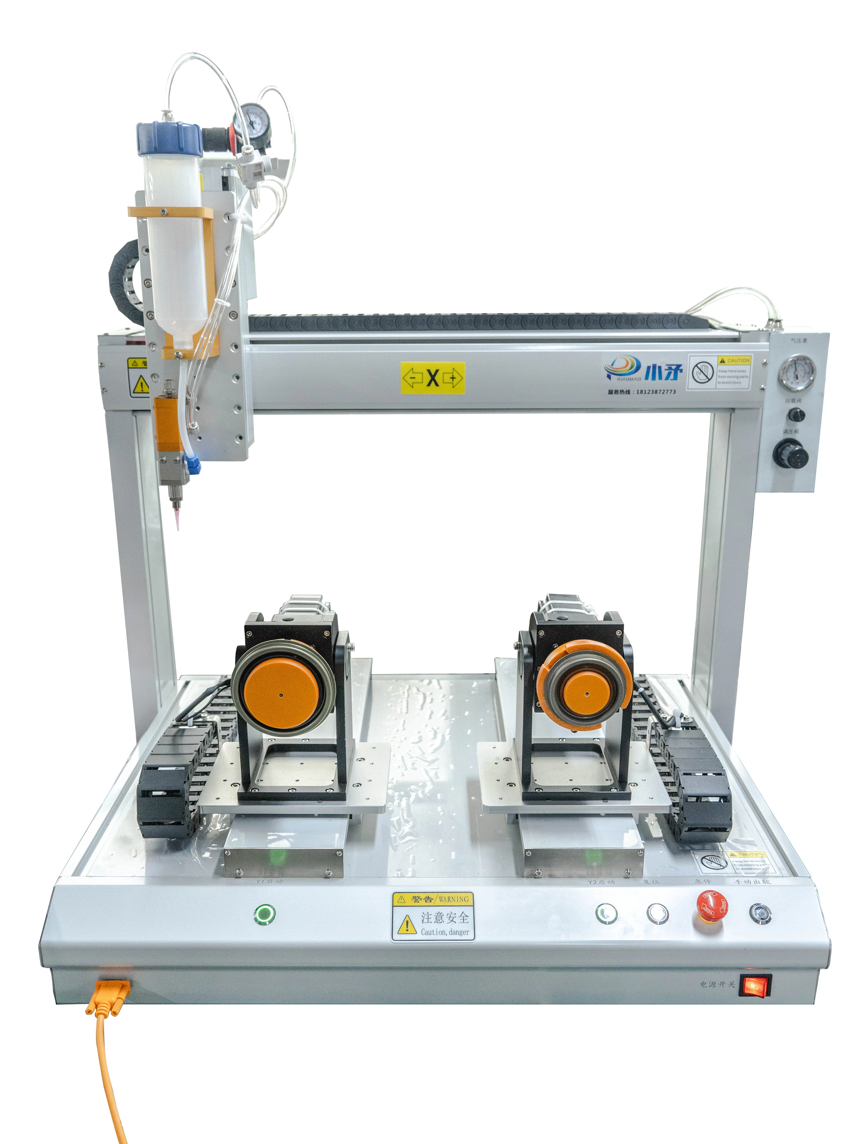 Double-station Y-axis rotary dispensing machine 1
