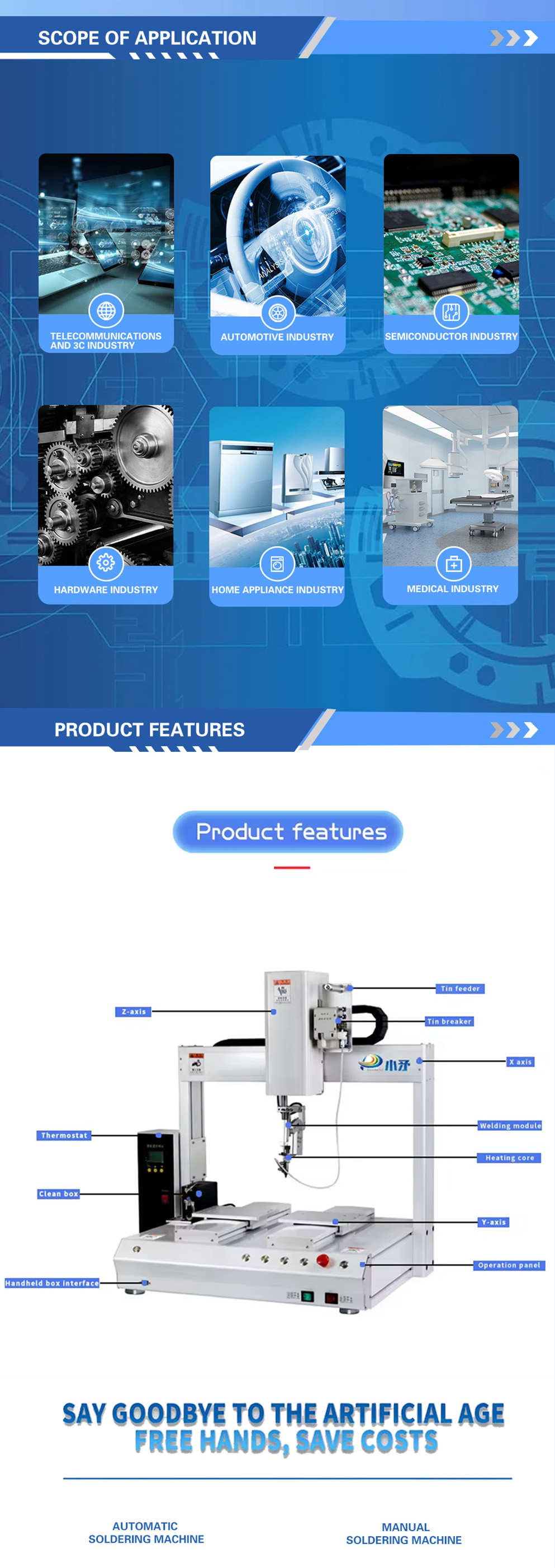 آلة لحام 6331r ثنائية المحطة للحام لوحات PCB 9